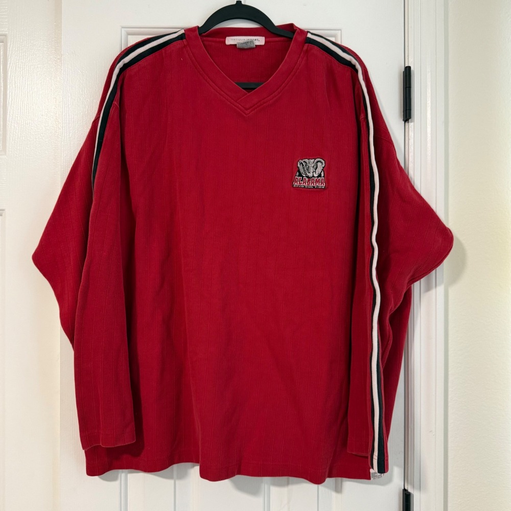 Vintage 1990's Alabama Crimson Tide Football Long Sleeve Pullover Shirt Top 2XL
